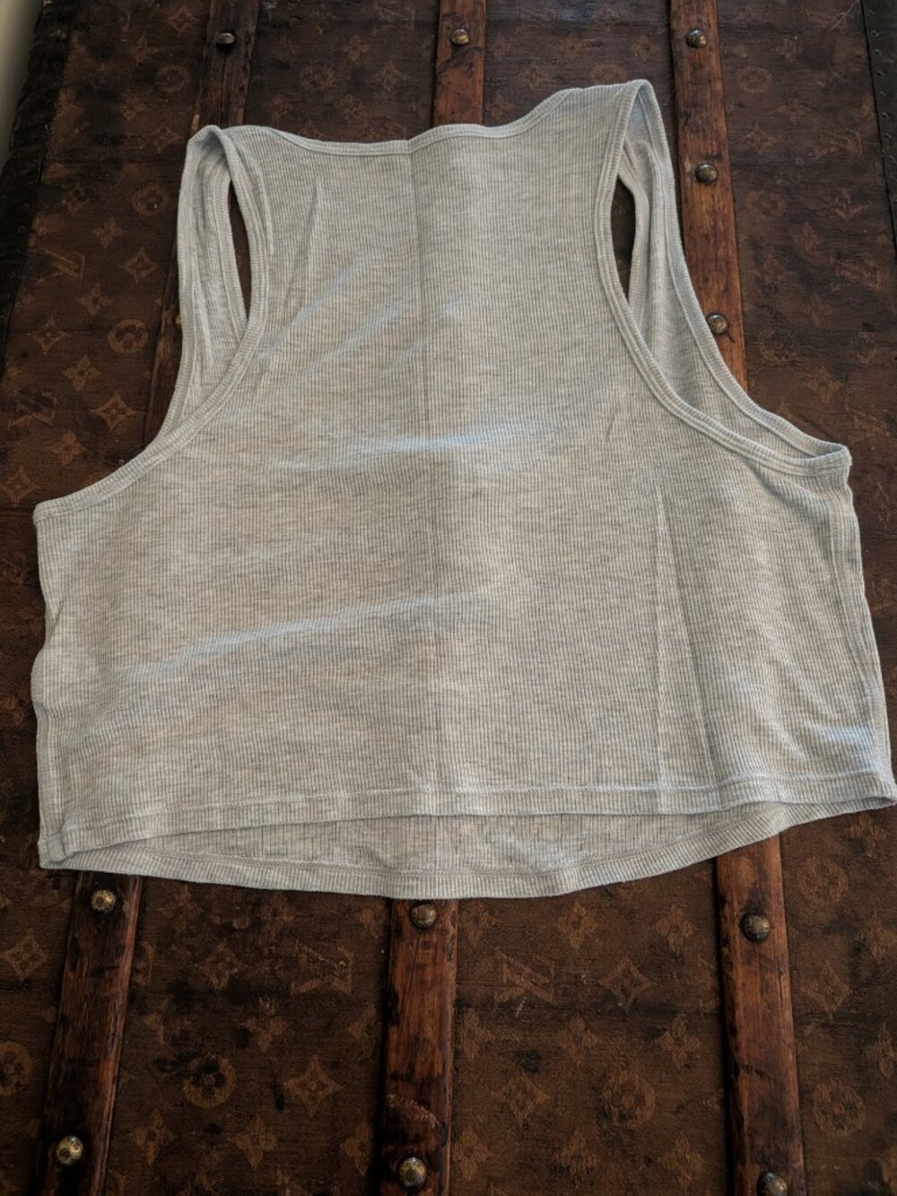 Racerback Ribbed Crop Tank - Picture 4 of 4